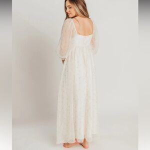 NWT Worth Collective Mona Maxi Dress with Smocking in Butter Floral 3x